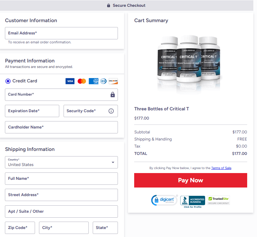 Critical T Checkout